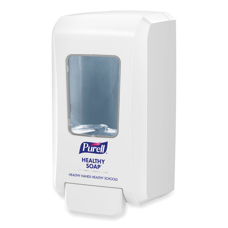 PURELL FMX-20 Soap Push-Style Dispenser, 2,000 mL, 4.68 x 6.5 x 11.66, For K-12 Schools, White (GOJ524006)
