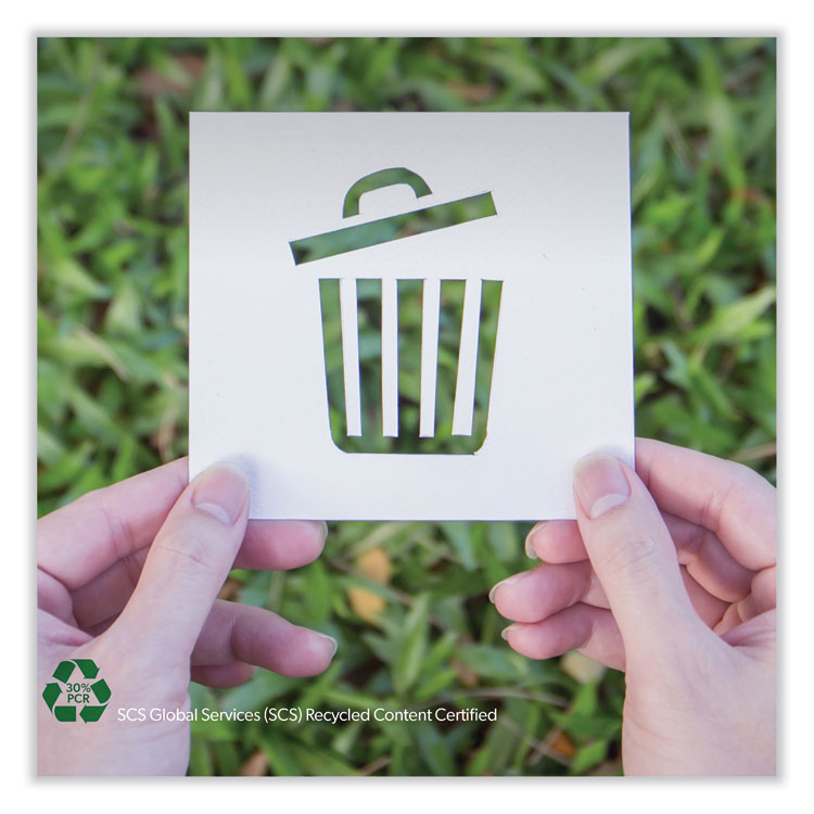 Heritage Eco Blend Max Can Liners, 45 gal, 0.8 mil, 40" x 46", Clear, 25 Bags/Roll, 6 Rolls/Carton (HERL8046TCER1)