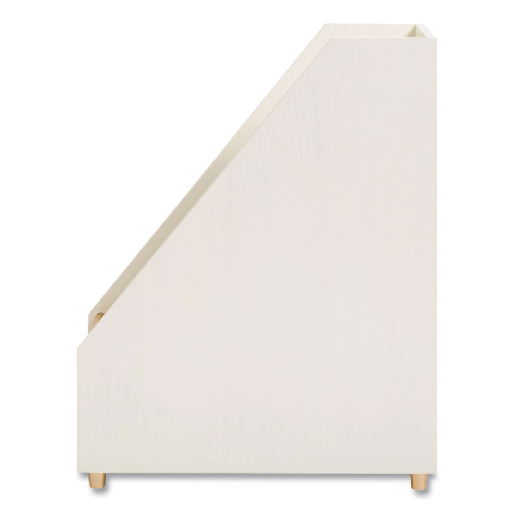 U Brands Juliet Magazine Holder, 3.75 x 9.75 x 11.77, White (UBR3463U0206)