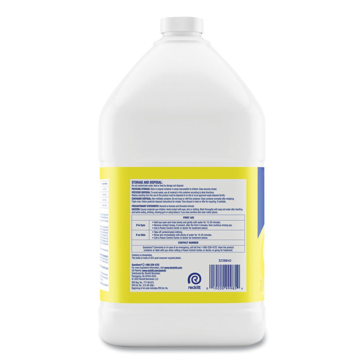 Professional LYSOL Brand Disinfectant Deodorizing Cleaner Concentrate, Lemon Scent, 128 oz Bottle, 4/Carton (RAC99985CT)