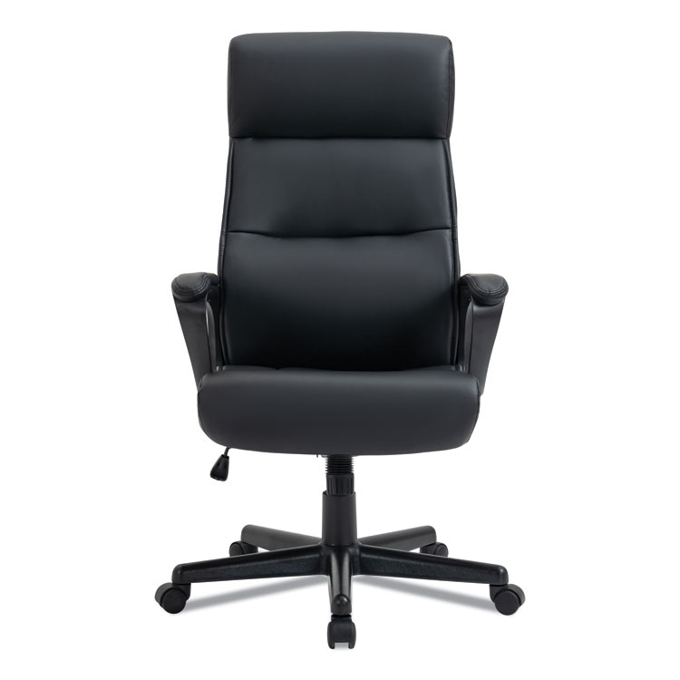 Alera Alera Oxnam Series High-Back Task Chair, Supports Up to 275 lbs, 17.56" to 21.38" Seat Height, Black Seat/Back, Black Base (ALEON41B19)