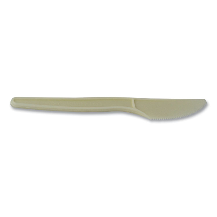 WNA EcoSense Renewable Plant Starch Cutlery, Knife, 7", 50/Pack (WNAEPS001PK)