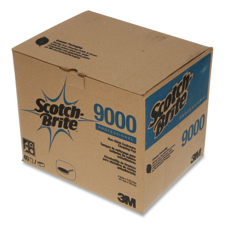 Scotch-Brite All-Purpose Scouring Pad 9000, 4 x 5.25, Blue, 40/Carton (MMM34738)