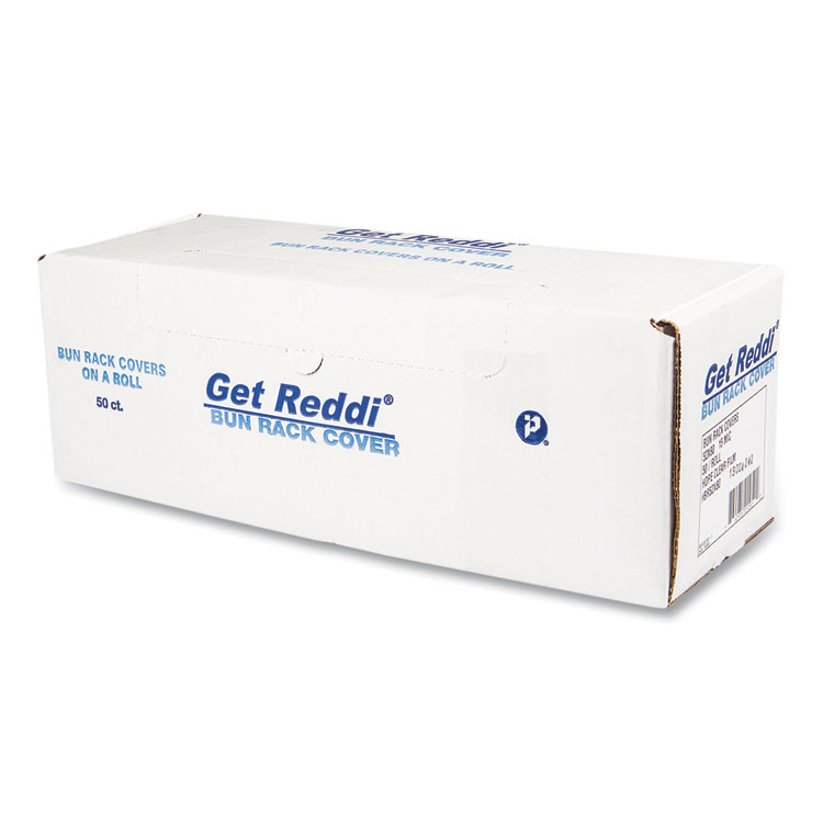 Inteplast Group Bun Rack and Pan Cover, 52 x 80, 1-Rack, 15 Micron, Clear, 50/Carton (IBSBR52X80)