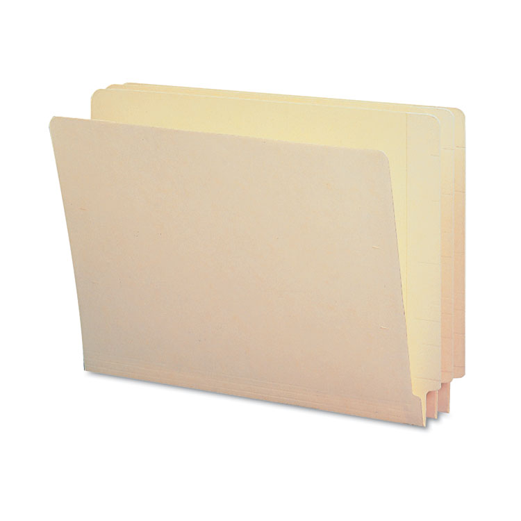 Smead End Tab Folders with Antimicrobial Product Protection, Straight Tabs, Letter Size, 0.75" Expansion, Manila, 100/Box (SMD24113)