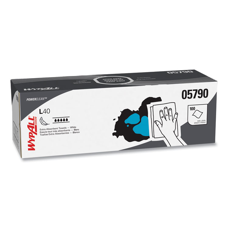 All L40 Towels, POP-UP Box, 16.4 x 9.8, White, 100/Box, 9 Boxes/Carton (KCC05790)
