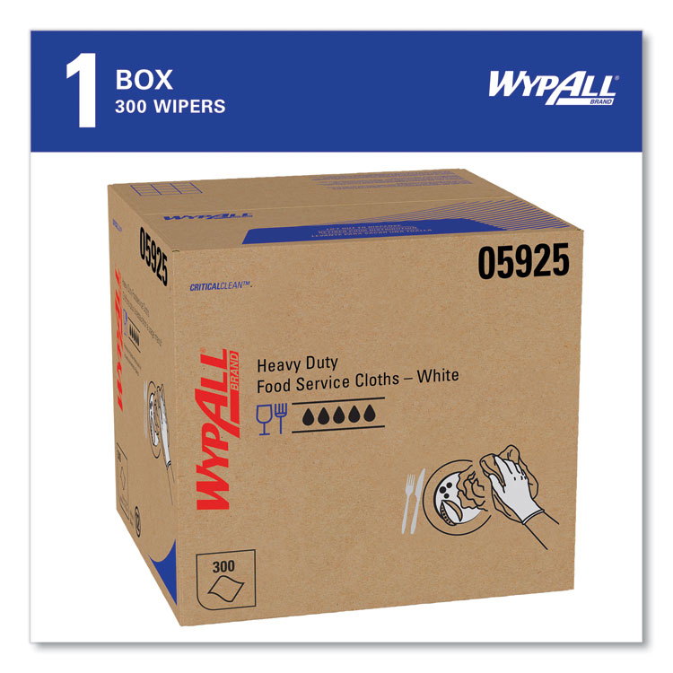 All X70 Wipers, Kimfresh Antimicrobial, 12.5 x 23.5, Unscented, White, 300/Carton (KCC05925)