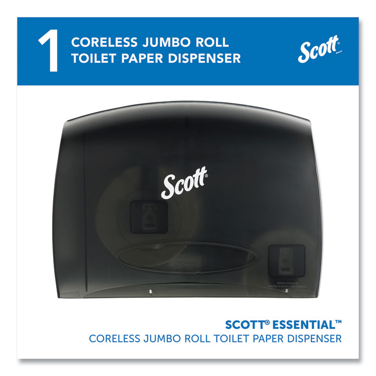 Scott Essential Coreless Jumbo Roll Tissue Dispenser for Business, 14.25 x 6 x 9.75, Black (KCC09602)