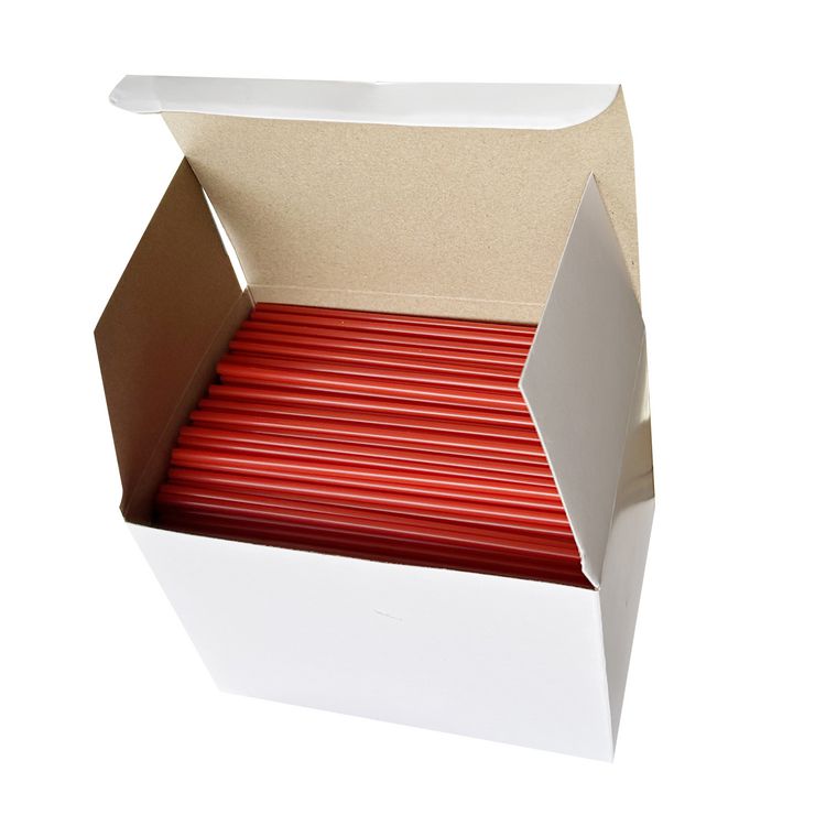 Boardwalk Jumbo Straws, 5.25", Polypropylene, Red, 10,000/Carton (BWKSTIRSTRAWRD)