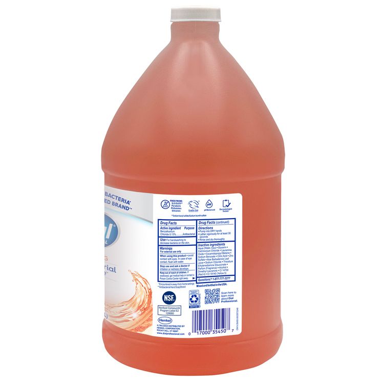 Dial Antibacterial Foaming Hand Wash Refill, Plus Aloe, Original Scent, 1 gal, 4/Carton (DIA35452)