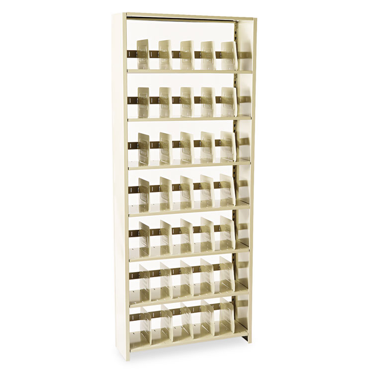 Tennsco Snap-Together Steel Seven-Shelf Closed Starter Set, 36w x 12d x 88h, Sand (TNN1288PCSD)