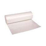 Boardwalk High-Density Can Liners, 56 gal, 19 mic, 43 x 47, Black, Perforated Roll, 25 BagsRoll, 6 RollsCarton (BWK434722BLK)
