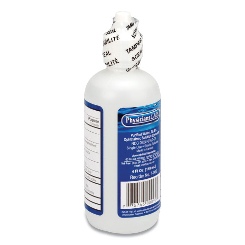 PhysiciansCare by First Aid Only First Aid Refill Components Disposable Eye Wash, 4 oz Bottle (FAO340204)