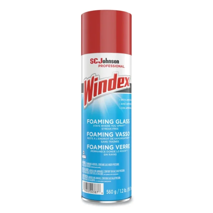Windex Foaming Glass Cleaner, Fresh, 20 oz Aerosol Spray (SJN333813EA)