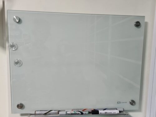 Quartet InvisaMount Magnetic Glass Marker Board, 50 x 28, White Surface (QRTG5028IMW) photo review