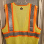 ergodyne GloWear 8246Z Class 2 Two-Tone Mesh Reflective Binding Zipper Vest, Polyester, Small/Medium, Lime (EGO24143) photo review