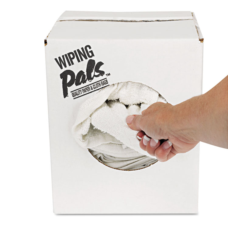 HOSPECO Counter Cloth/Bar Mop, 15.5 x 17, White, Cotton, 60/Carton (HOS536605DZBX)