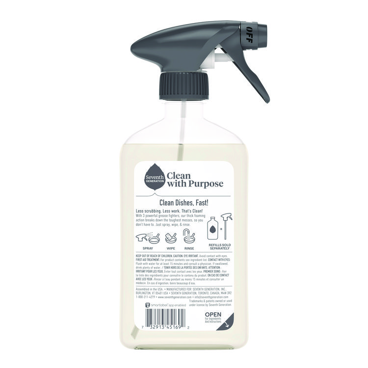 Seventh Generation Foaming Dish Spray, Mandarin Orange Scent, 16 oz Bottle (SEV45169EA)