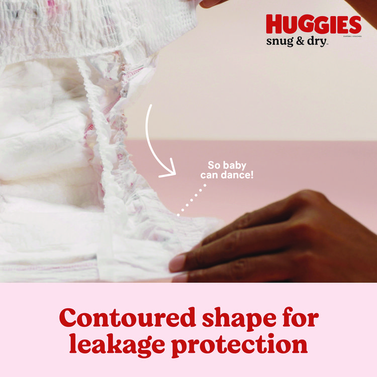 Huggies Snug and Dry Diapers, Size 4, 22 lbs to 37 lbs, 148/Carton (KCC51518)