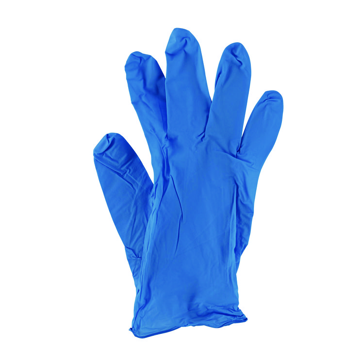 General Disposable Powder-Free Nitrile Gloves, Medium, Blue, 5 mil, 100/Box (BWK395MBXA)