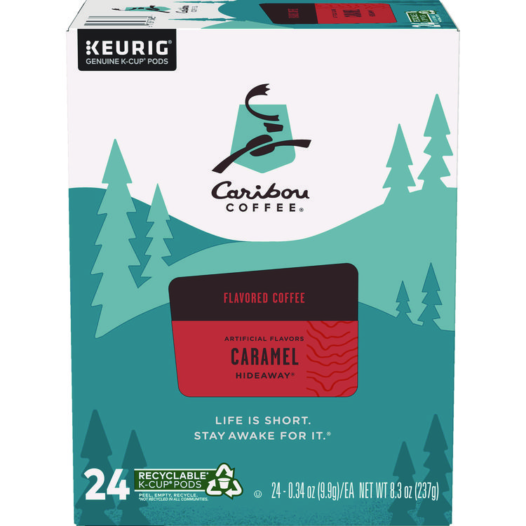 Caribou Coffee Caramel Hideaway K-Cups, Mild Roast, 24/Box (GMT6996)
