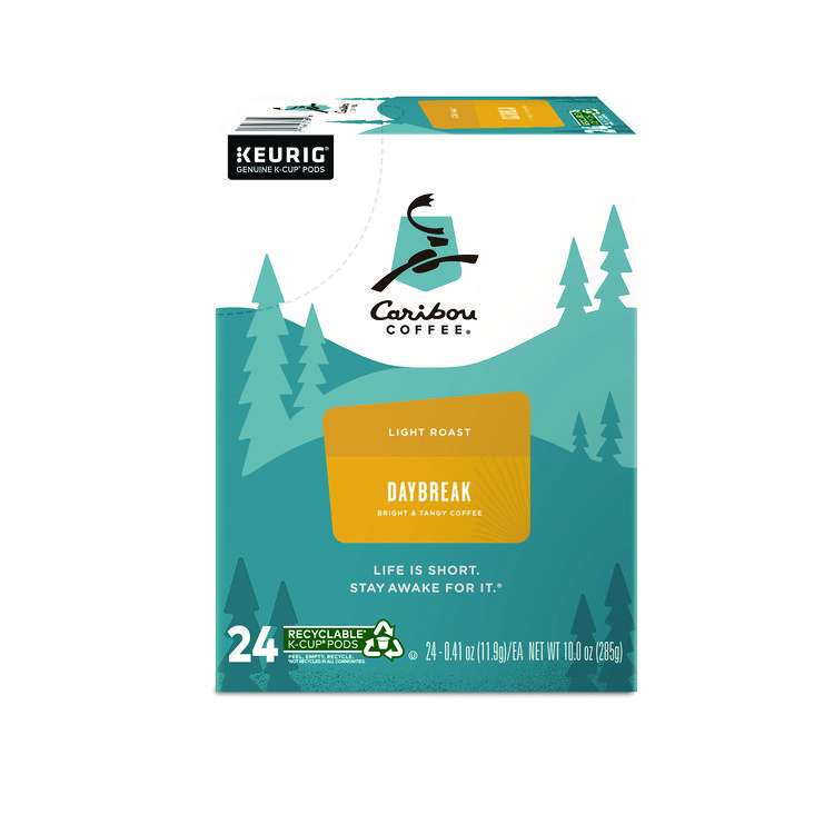 Caribou Coffee Daybreak Morning Blend Coffee K-Cups, 24/Box (GMT6994)