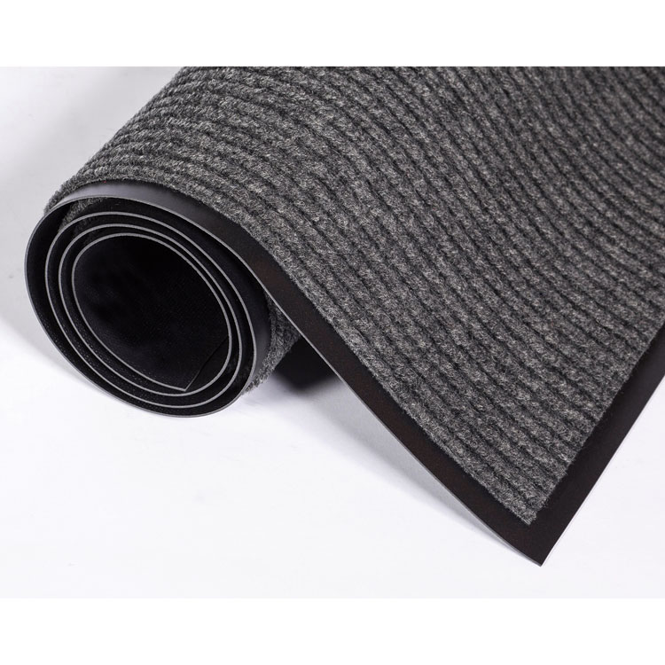 Crown Needle Rib Wipe and Scrape Mat, Polypropylene, 36 x 120, Gray (CWNNR0310GY)