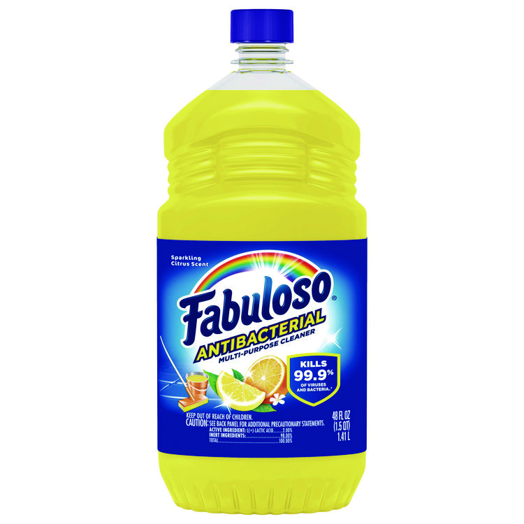 Fabuloso Antibacterial Multi-Purpose Cleaner, Sparkling Citrus Scent, 48 oz Bottle, 6/Carton (CPC98557)
