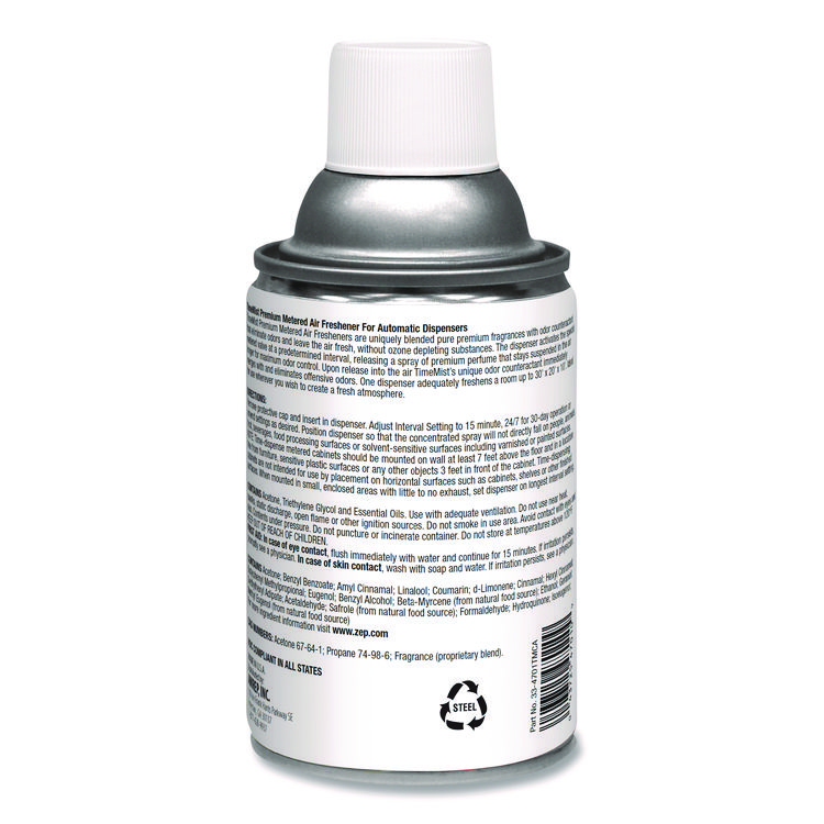 TimeMist Premium Metered Air Freshener Refill, Dutch Apple and Spice, 6.6 oz Aerosol Spray (TMS1042818EA)