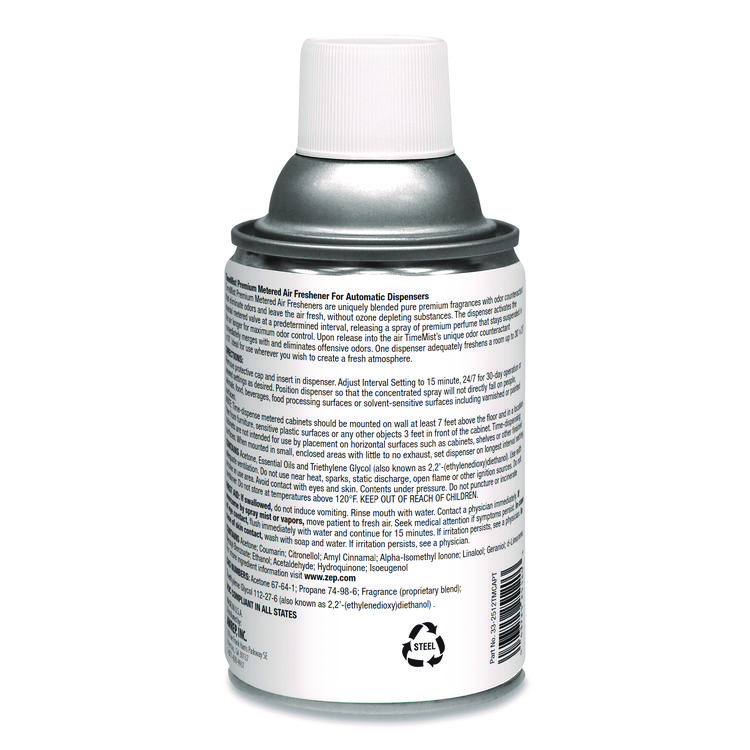 TimeMist Premium Metered Air Freshener Refill, Baby Powder, 5.3 oz Aerosol Spray (TMS1042686EA)
