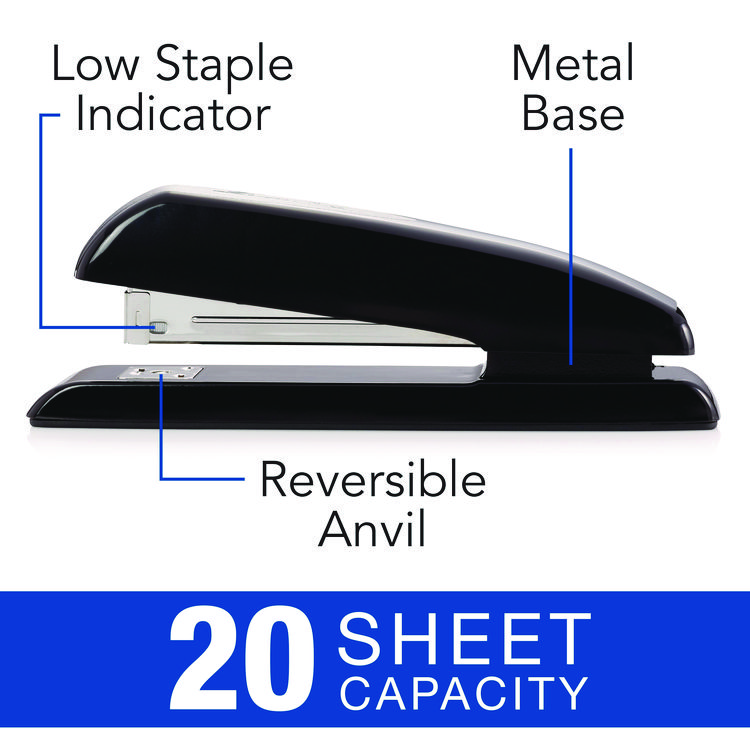 Swingline Durable Full Strip Desk Stapler, 25-Sheet Capacity, Black (SWI64601)