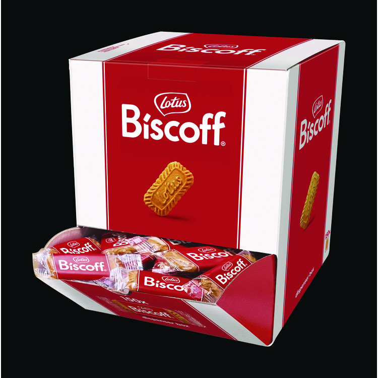 Biscoff Cookies Dispenser Box, Caramel Cookie, 0.22 oz Bag, 150/Carton (LTB50639)