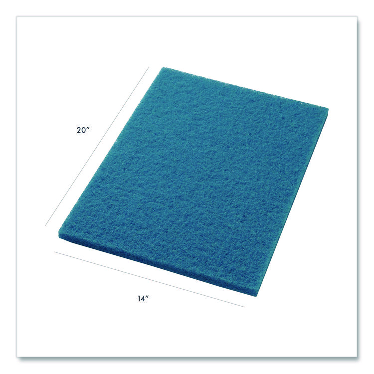 Americo Blue Cleaner Pad, 14 x 20, Blue, 5/Carton (AMF40041420)