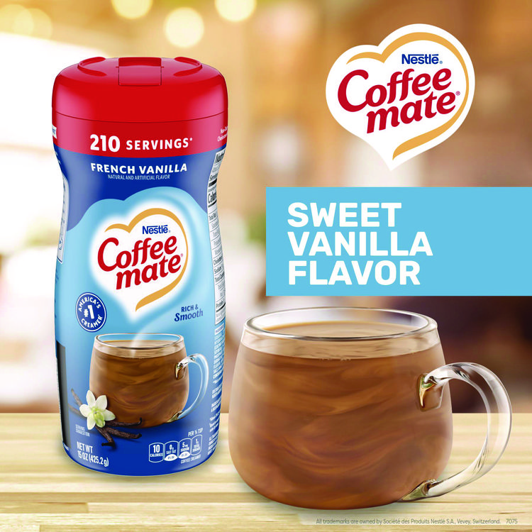 Coffee mate French Vanilla Creamer Powder, 15oz Plastic Bottle (NES35775)