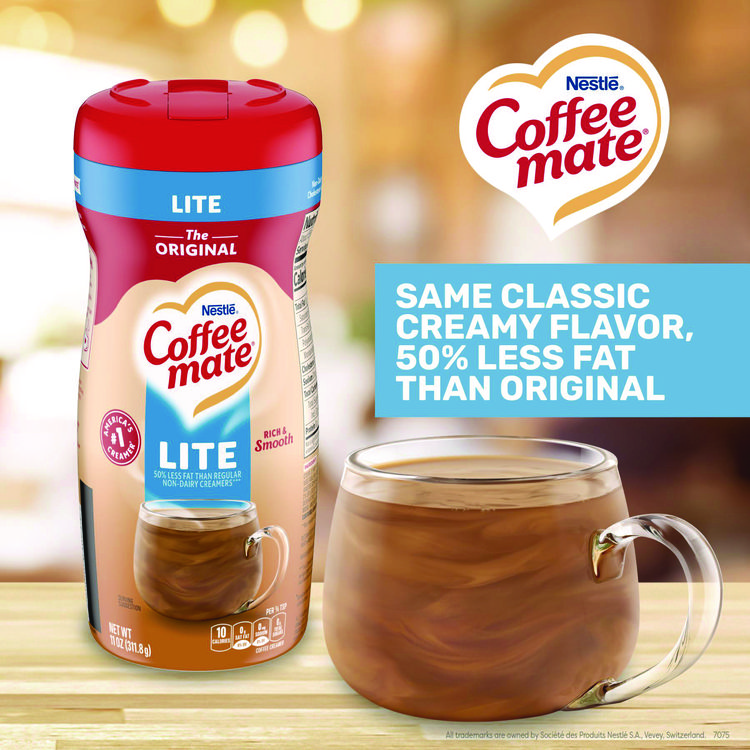 Coffee mate Powdered Original Lite Creamer, 11 oz. Canister, 12/Carton (NES74185CT)