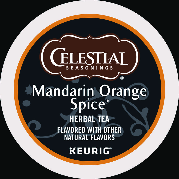 Celestial Seasonings Mandarin Orange Spice Herb Tea K-Cups, 96/Carton (GMT14735CT)
