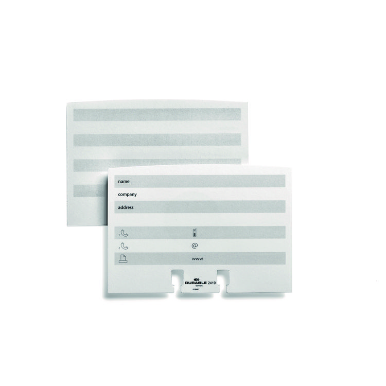 Durable TELINDEX Desk Address Card File, Holds 500 2.88 x 4.13 Cards, 5.13 x 9.31 x 3.56, Plastic, Graphite/Black (DBL241201)