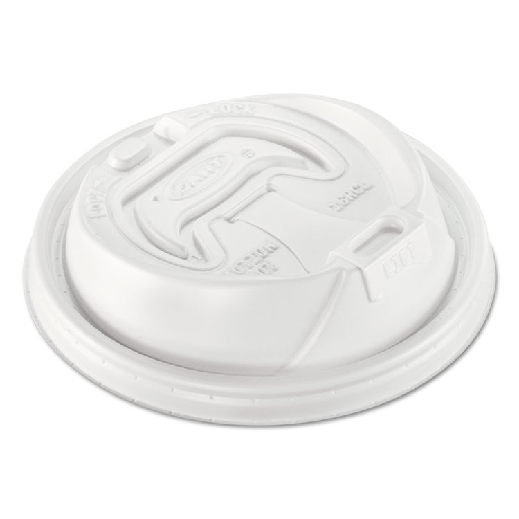 Dart Optima Reclosable Lid, Fits 12 oz to 24 oz Foam Cups, White, 100/Pack (DCC16RCLPK)