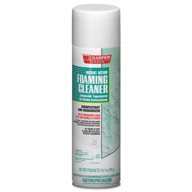 Chase Products Instant Action Foaming Cleaner/Disinfectant, 17 oz, Aerosol Spray, 12/Carton (CHP5196)