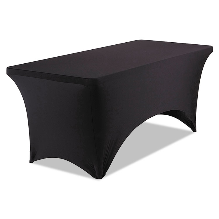 Iceberg iGear Fabric Table Cover, Polyester/Spandex, 30" x 72", Black (ICE16521)