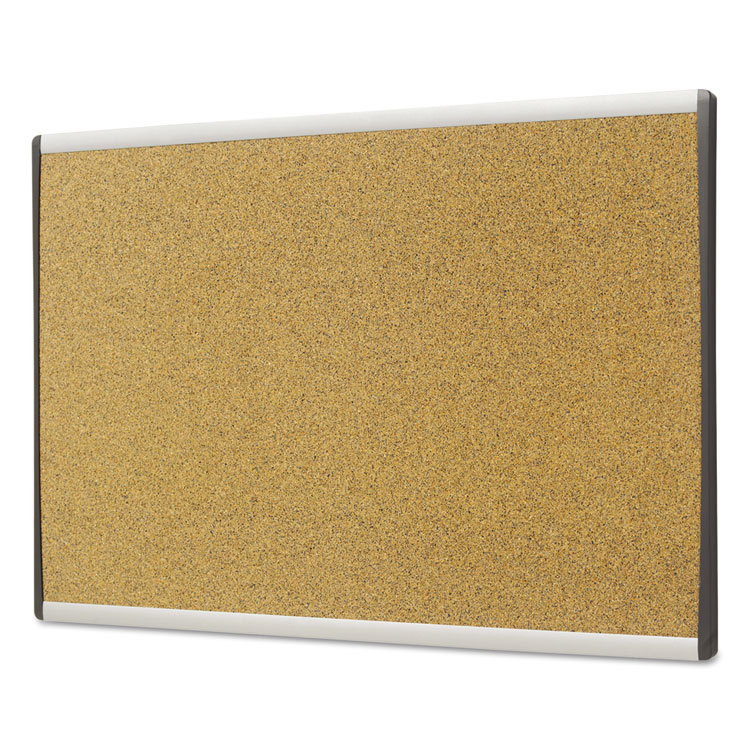 Quartet ARC Frame Cubicle Cork Board, 30 x 18, Tan Surface, Silver Aluminum Frame (QRTARCB3018)