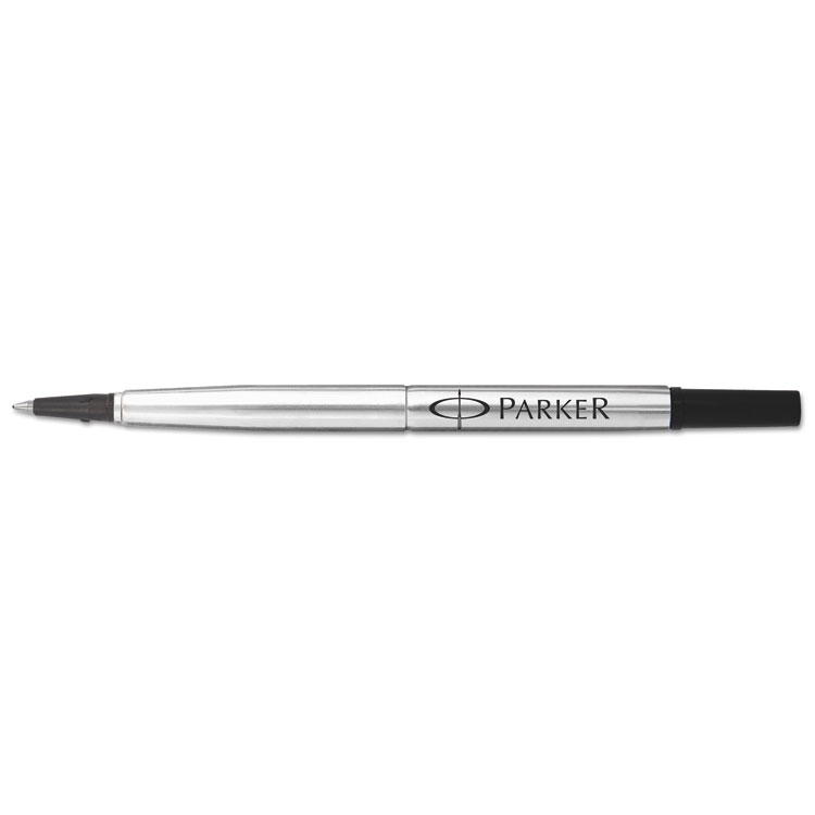 Parker Refill for Parker Roller Ball Pens, Medium Conical Tip, Black Ink (PAR1950323)