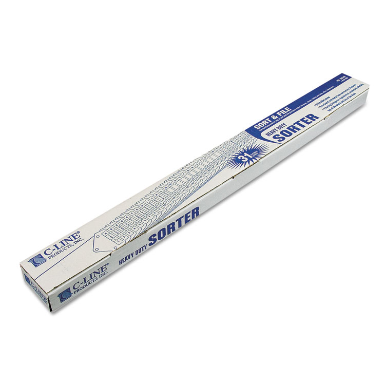 C-Line Heavy-Duty Indexed Sorter, 31 Dividers, Alpha/Numeric/Month/Date/Day Index, Letter Size, Blue Frame (CLI30540)