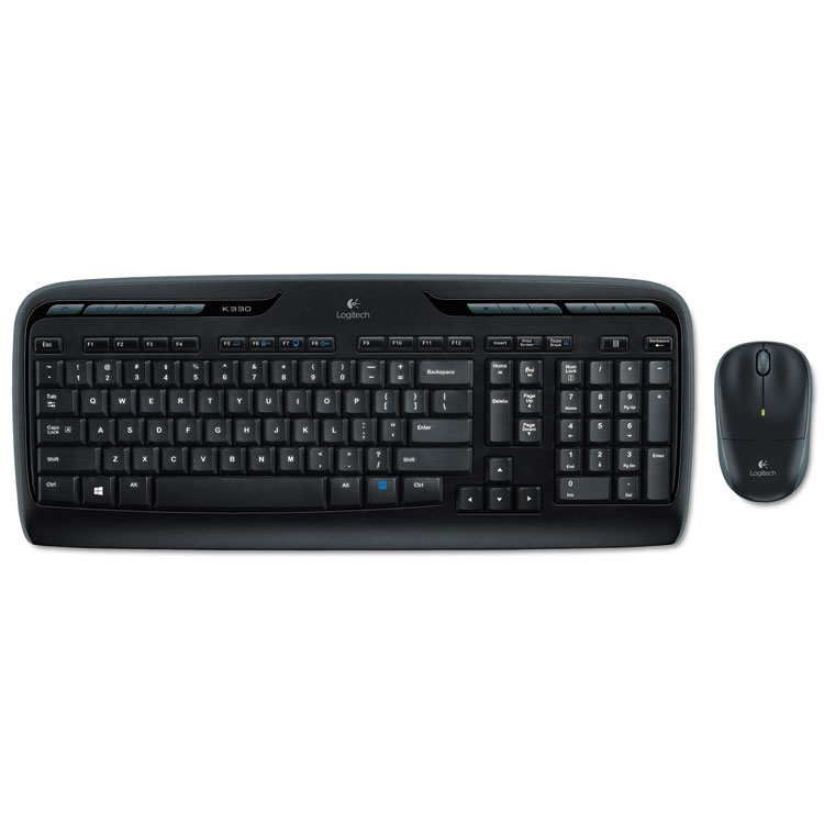 Logitech MK320 Wireless Keyboard + Mouse Combo, 2.4 GHz Frequency/30 ft Wireless Range, Black (LOG920002836)