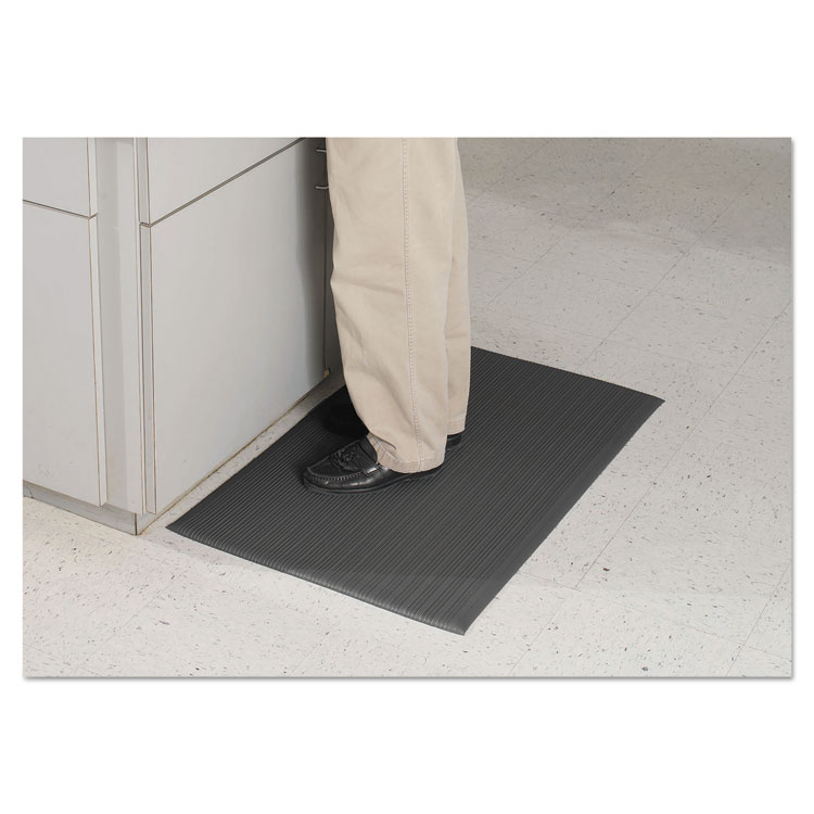 Guardian Air Step Antifatigue Mat, Polypropylene, 24 x 36, Black (MLL24020302)