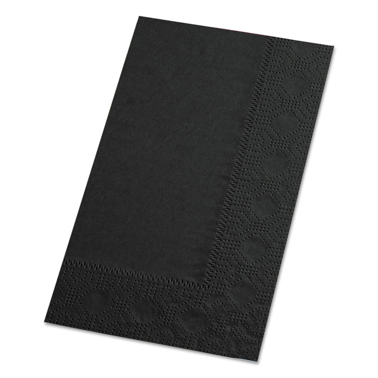 Hoffmaster Dinner Napkins, 2-Ply, 15 x 17, Black, 1000/Carton (HFM180513)