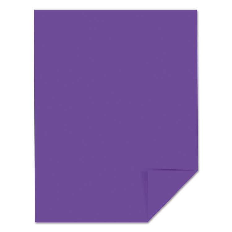 Astrobrights Color Cardstock, 65 lb Cover Weight, 8.5 x 11, Gravity Grape, 250/Pack (WAU21971)