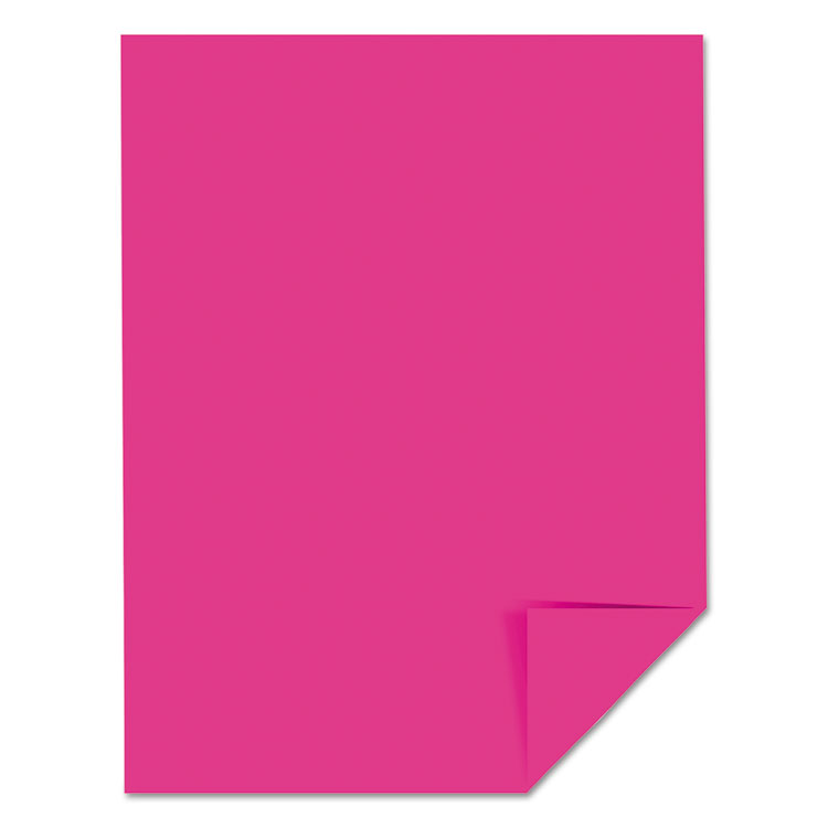 Astrobrights Color Paper, 24 lb Bond Weight, 8.5 x 11, Fireball Fuchsia, 500/Ream (WAU22681)