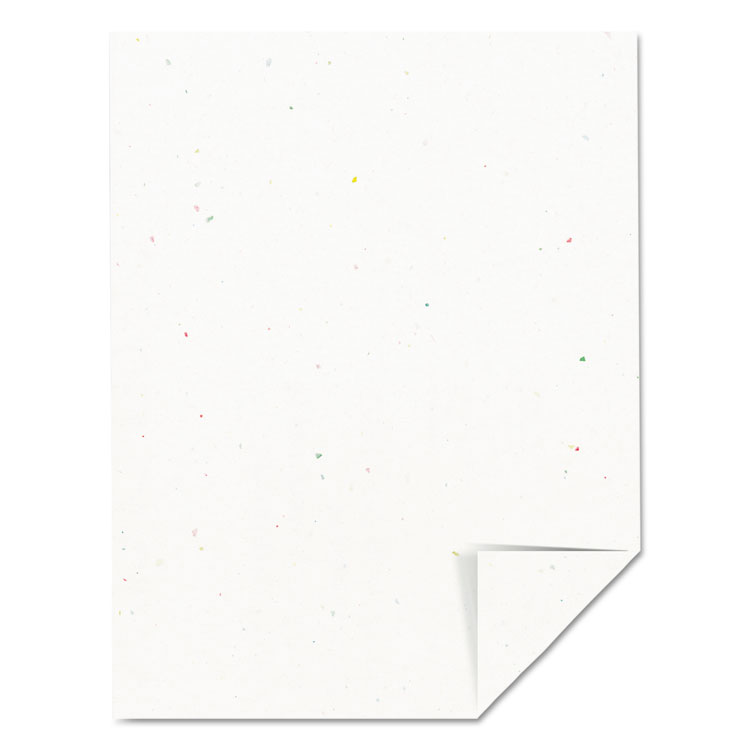 Astrobrights Color Cardstock, 65 lb Cover Weight, 8.5 x 11, Stardust Flecked White, 250/Pack (WAU22401)