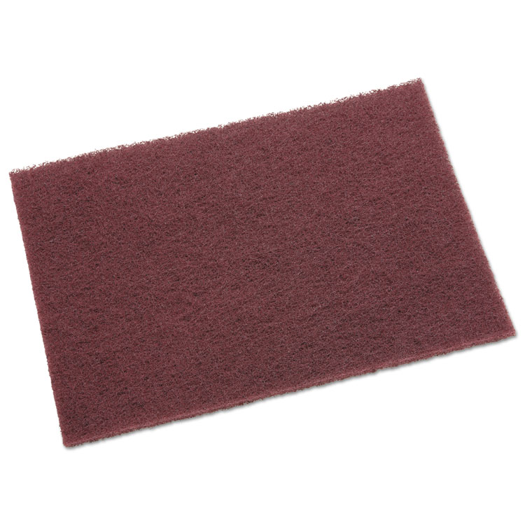 General General Purpose Hand Pad, 6 x 9, Maroon, 20/Box, 3 Boxes/Carton (MMM04029)